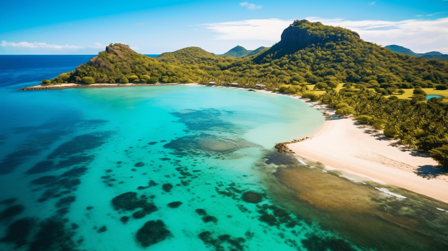 Hanauma Bay beach and reef on Oahu