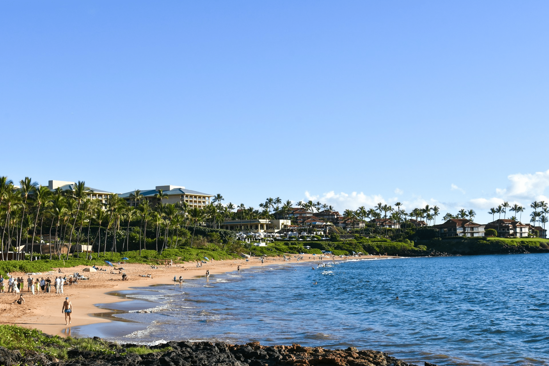 Wailea Beach, one of the best South Maui beaches