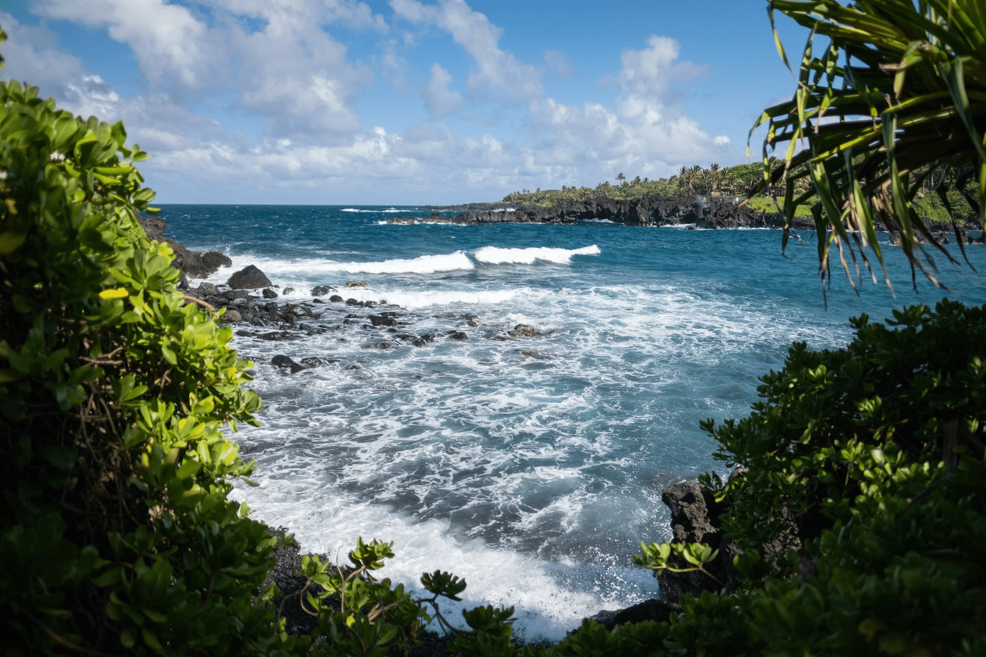 Palauea Beach coastline in South Maui