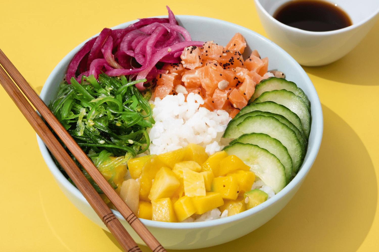 Poke bowl, one of Hawaii's ono grinds