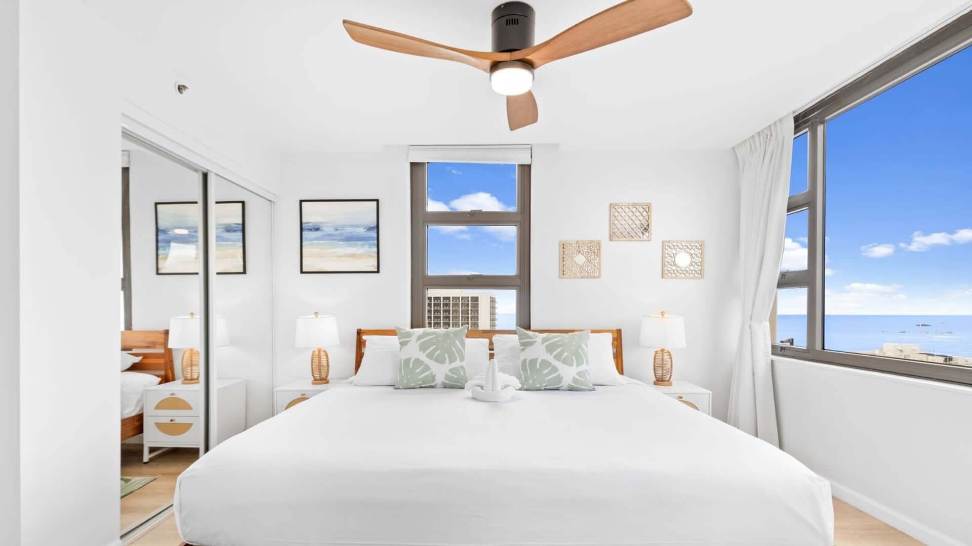 Guest-ready bedroom in a Midway Vacations rental