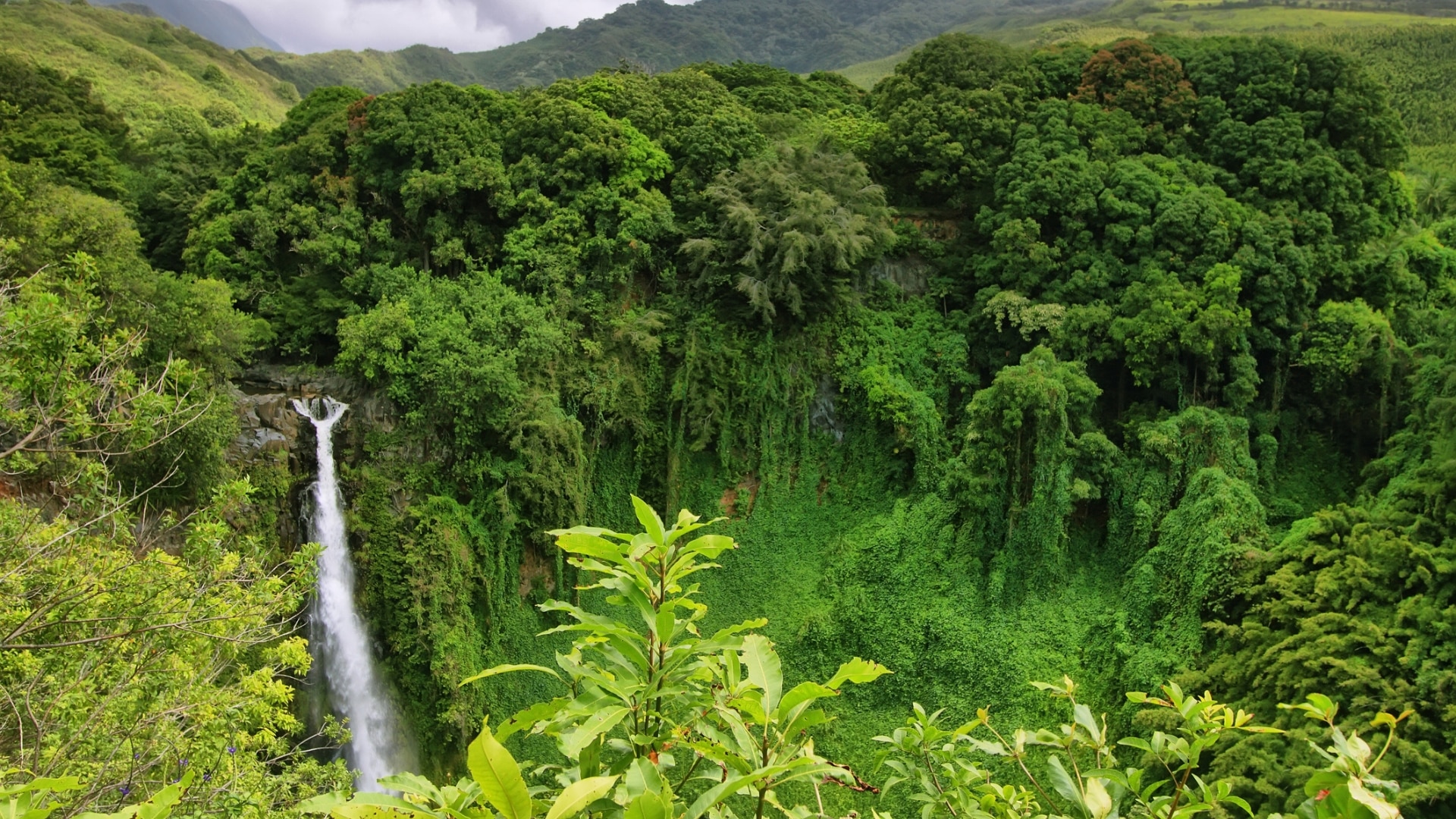 Makahiku Falls in Haleakala National Park