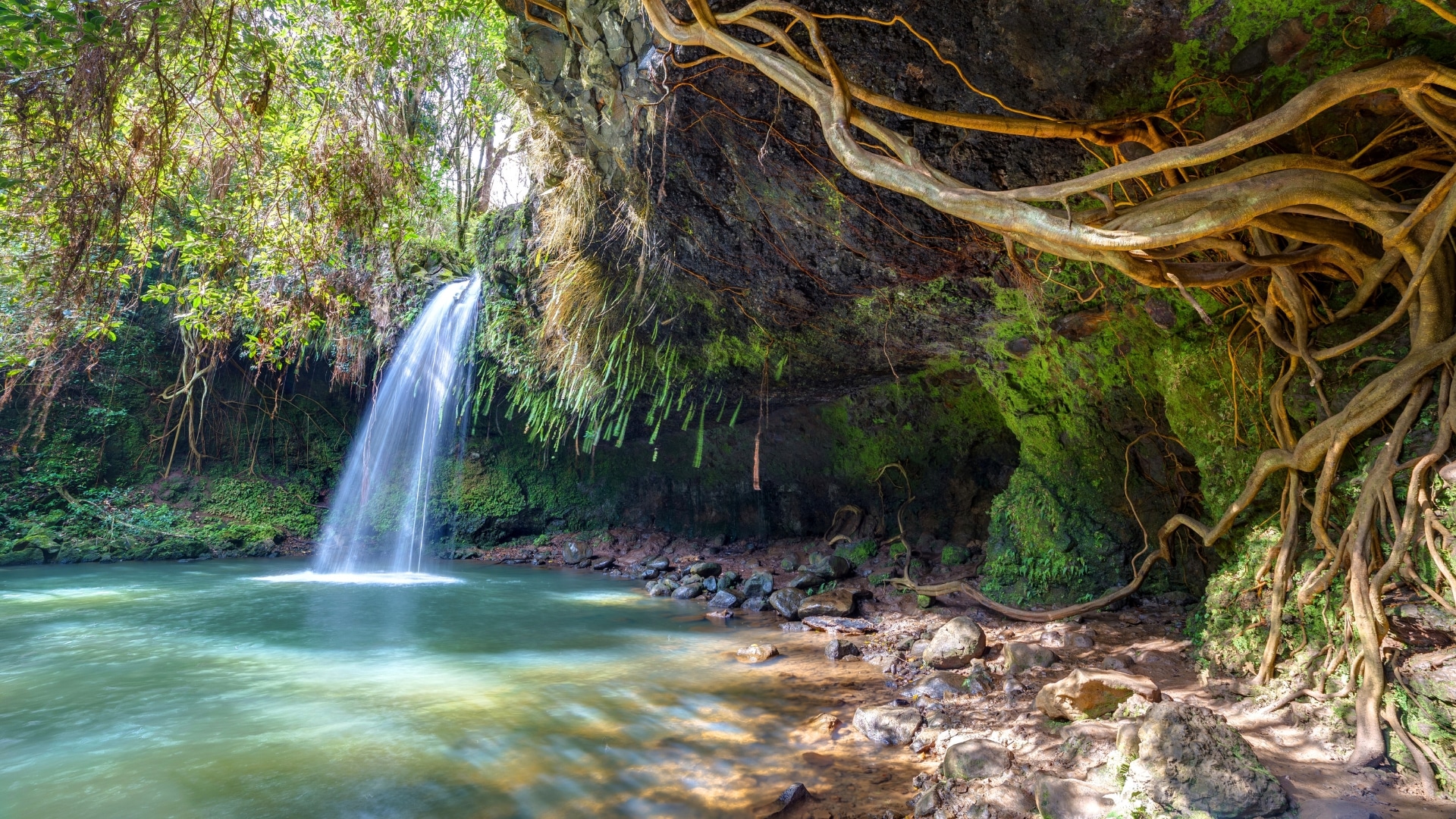 Twin Falls, one of the Road to Hana waterfalls