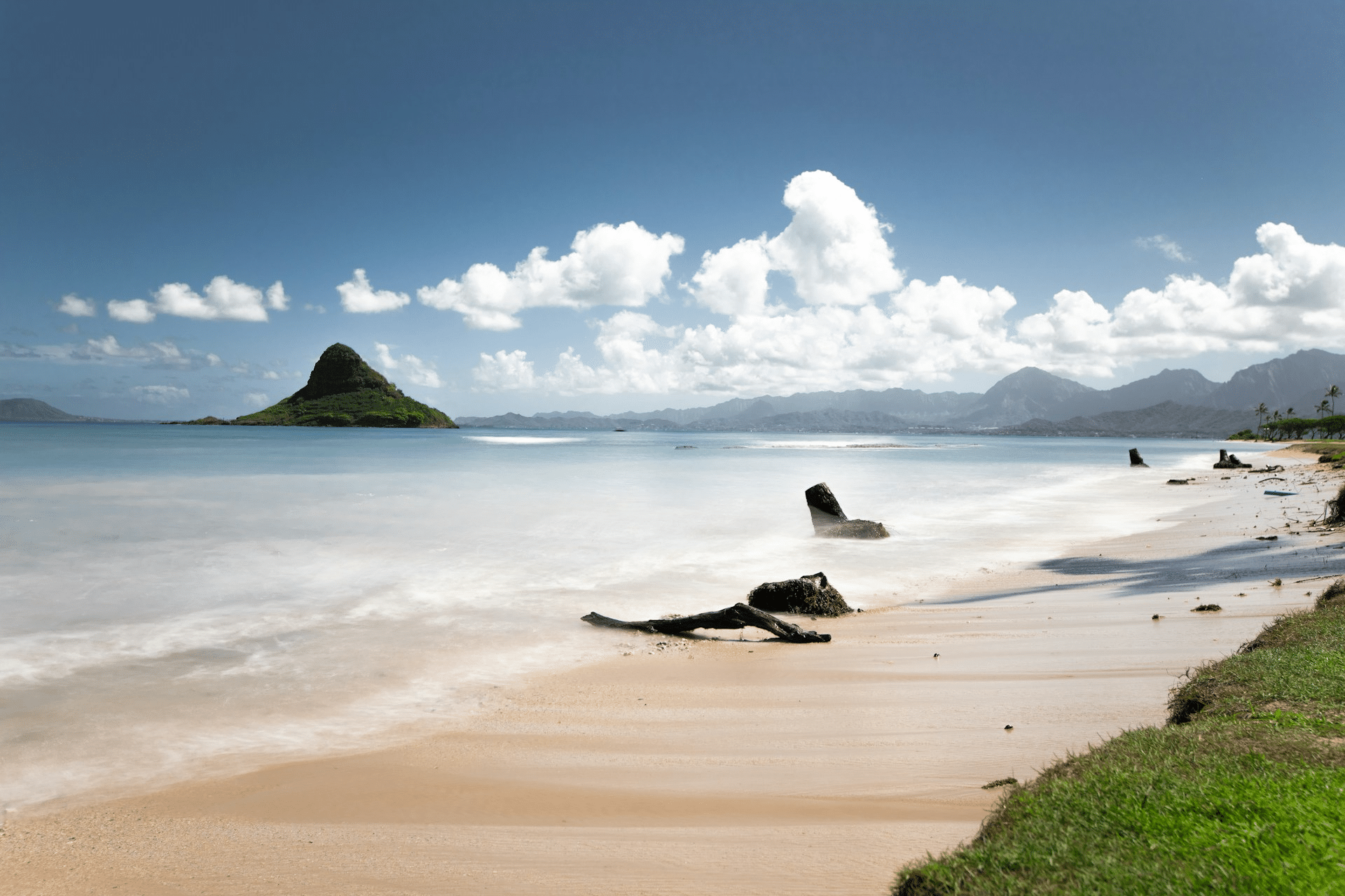 Lanikai Beach on Oahu's windward coast